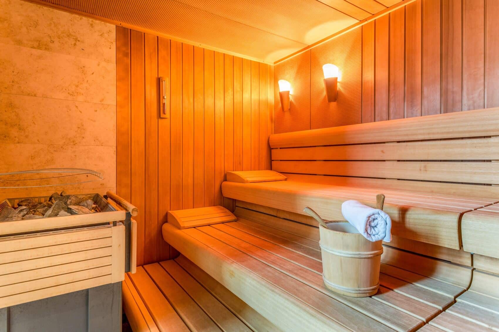 Eine Sauna